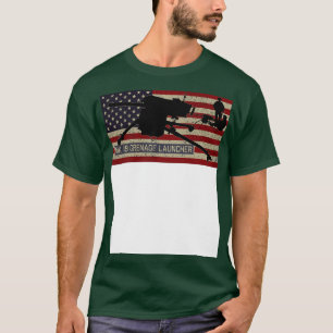 Mk 19 Grenade Launcher Silhouetten American Vintag T-Shirt