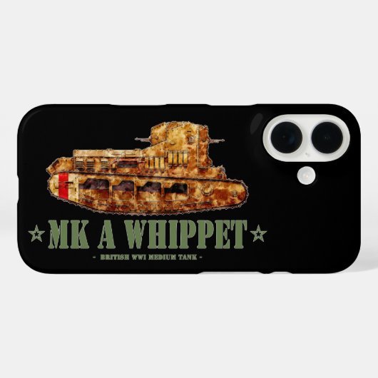MK a Whippet World War One British Medium Tank WWI Case-Mate iPhone Hülle (Rückseite (Horizontal))