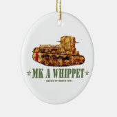 MK a Whippet World War One British Medium Tank WWI Keramik Ornament (Rechts)