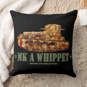 MK a Whippet World War One British Medium Tank WWI Kissen