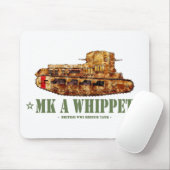 MK a Whippet World War One British Medium Tank WWI Mousepad (Mit Mouse)