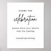 Mkdern Geben Sie die Liebe Hochzeitsschild Poster (Vorne)