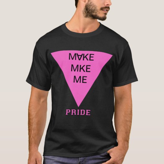 MKE Me City Abbrev Pink Triangle Prix T-Shirt (Vorderseite)