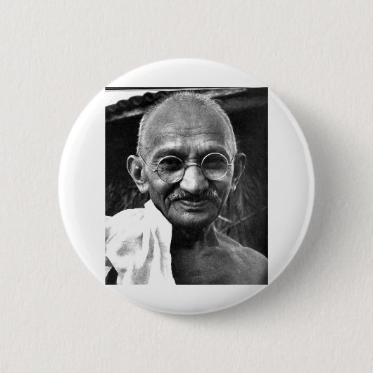 MKGandhi Button (Vorderseite)