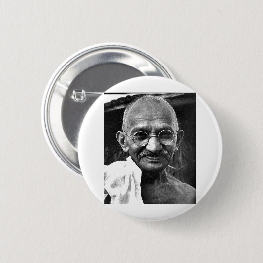 MKGandhi Button (Vorne & Hinten)
