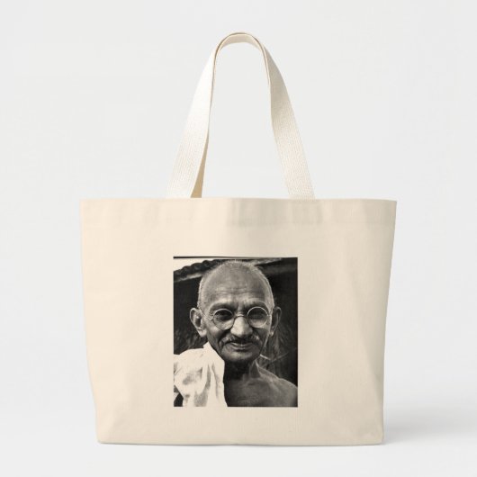 MKGandhi Jumbo Stoffbeutel (Vorne)