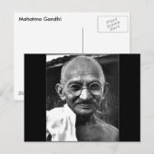 MKGandhi Postkarte (Vorne/Hinten)