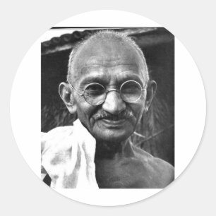 MKGandhi Runder Aufkleber