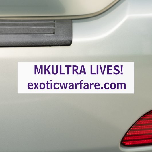 MKULTRA LEBEN! exoticwarfare.com Autoaufkleber (Auf Auto)