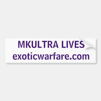 MKULTRA LEBEN! exoticwarfare.com Autoaufkleber