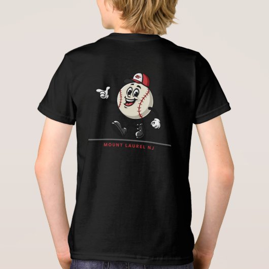 ML Baseball-Typ Tri-Blend Shirt (Rückseite)