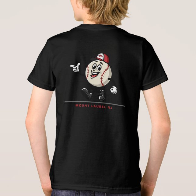 ML Baseball-Typ Tri-Blend Shirt (Rückseite)