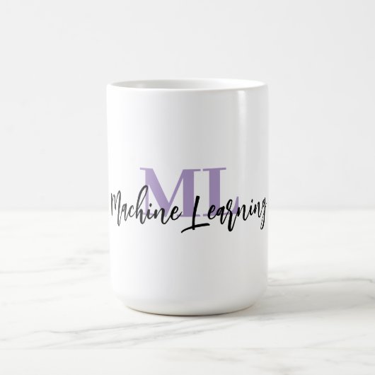 ML Weiße Tasse – Für Machine Learning Fans 💜☕ (Mittel)
