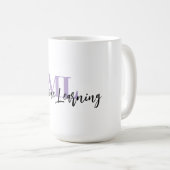 ML Weiße Tasse – Für Machine Learning Fans 💜☕ (VorderseiteRechts)