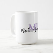 ML Weiße Tasse – Für Machine Learning Fans 💜☕ (Vorderseite Links)
