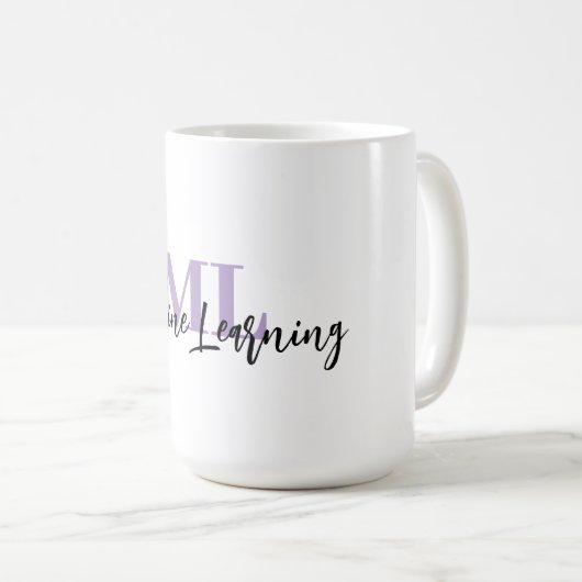 ML White Mug – For Machine Learning Lovers 💜☕ Kaffeetasse (VorderseiteRechts)