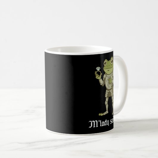 M'lady Said Yes Funny Frog Couple Matching  Kaffeetasse (VorderseiteRechts)