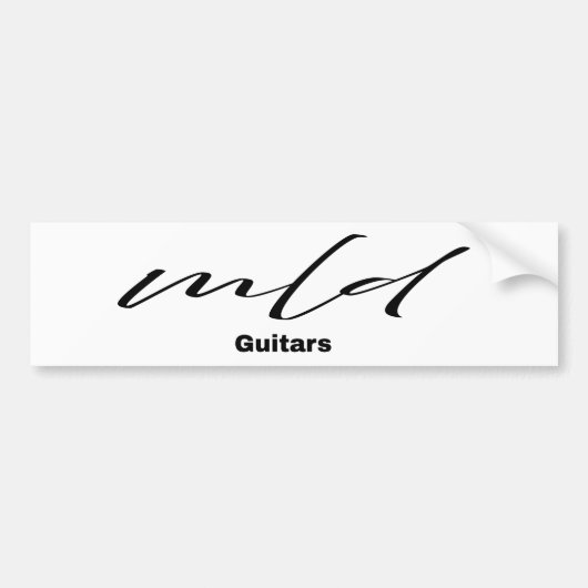 MLD Guitars Bumper Sticker Autoaufkleber (Vorne)