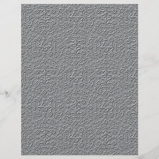 MLE METALIC SILVER GRAU DECORATIVE EMBOSSED P FLYER (Vorne)