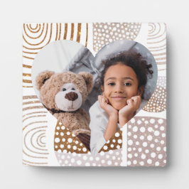 Mled Boho Shapes Heart Foto Fotoplatte