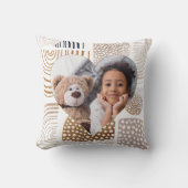 Mled Boho Shapes Heart Foto Kissen (Vorderseite)