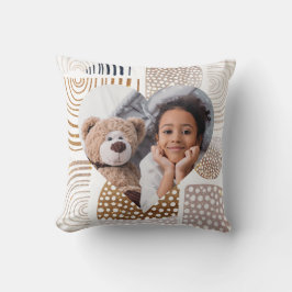 Mled Boho Shapes Heart Foto Kissen