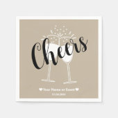 Mled Elegance - Calm Stone Cheers Napkins Serviette (Vorderseite)