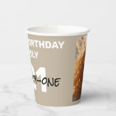 Mled Elegance Calm Stone Happy Birthday Pappbecher (Links)