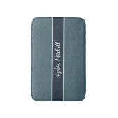 Mled Elegance - Slate Blue Name Bath Mat Badematte (Vorderseite Vertikal)