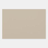 Mled Elegance - Solid Calm Stone Geschenkpapier Set (Vorderseite)