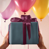 Mled Elegance - Solid Slate Blue Geschenkpapier