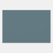 Mled Elegance - Solid Slate Blue Geschenkpapier Set (Vorderseite)