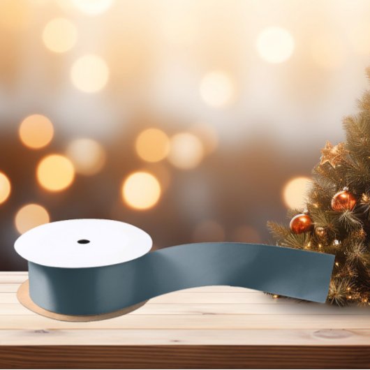 Mled Elegance - Solid Slate Blue Satinband