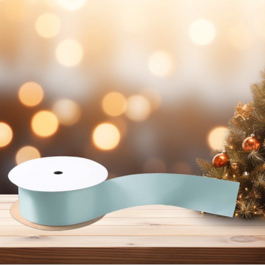 Mled Elegance - Tranquil Turquoise Satin Ribbon Satinband