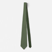 Mled Green Checkered Pattern - Neck Tie Krawatte (Vorderseite)