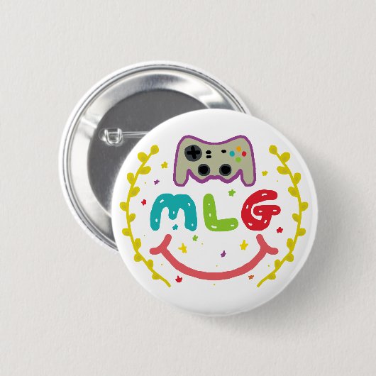 MLG - Major League Gamer Button (Vorne & Hinten)