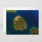 Mljet aerial Croatia Postkarte (Vorne/Hinten)