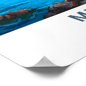 Mljet Croatia Travel Print Poster (Ecke)