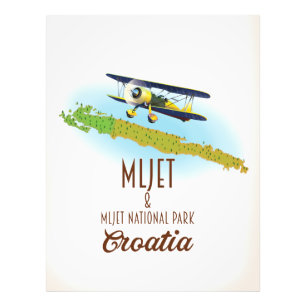 Mljet Nationalpark Kroatien Karte Fotodruck