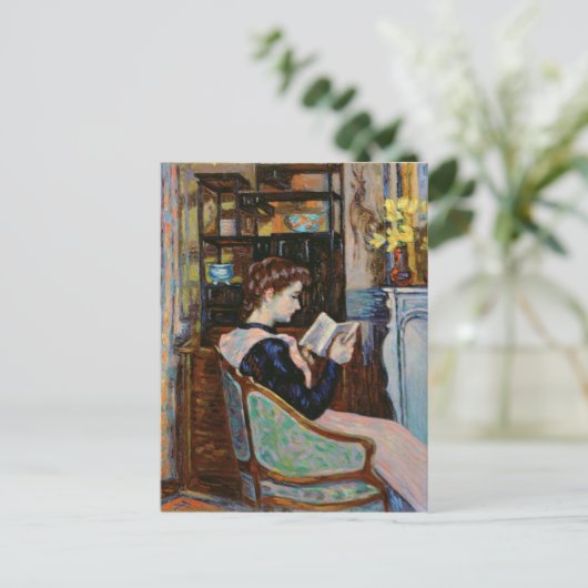 Mlle. Guillaumin, Lesung, 1907 Postkarte (Stehend Vorderseite)