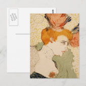 Mlle. Marcelle Lender, en buste Postkarte (Vorne/Hinten)