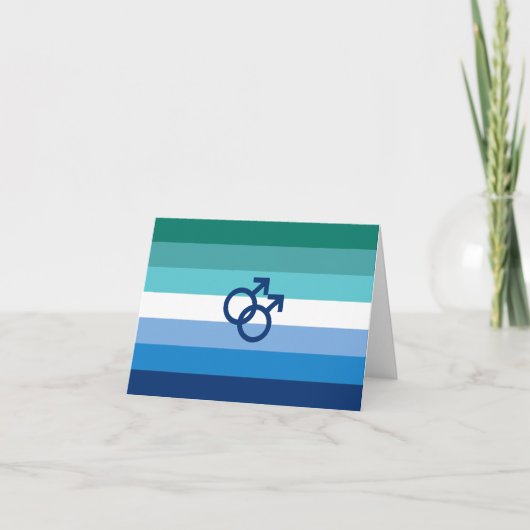 MLM Gay Male Pride Flag Ankündigung (Vorderseite)