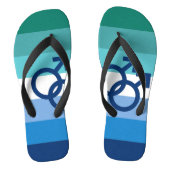 MLM Gay Male Pride Flag Badesandalen (Fußbett)