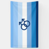MLM Gay Male Pride Flag Banner (Vertikal)