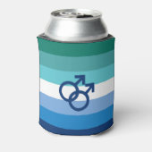 MLM Gay Male Pride Flag Dosenkühler (Kanne Rückseite)