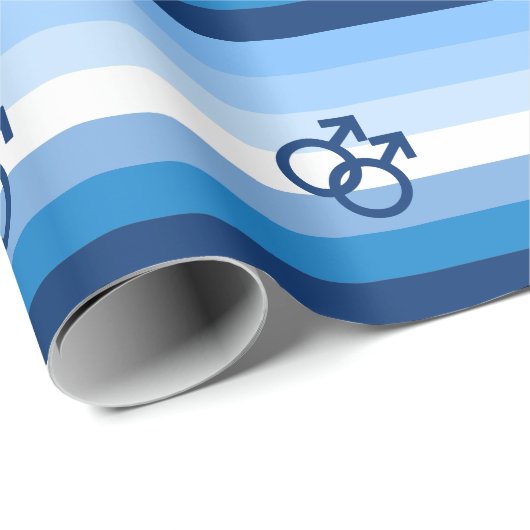 MLM Gay Male Pride Flag Geschenkpapier (Rolleneckpunkt)