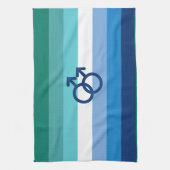 MLM Gay Male Pride Flag Geschirrtuch (Vertikal)
