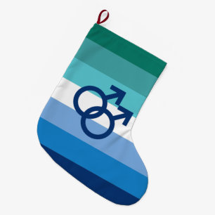 MLM Gay Male Pride Flag Großer Weihnachtsstrumpf