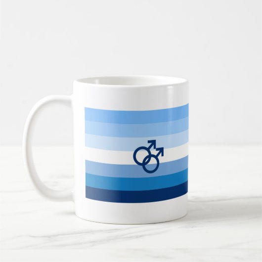 MLM Gay Male Pride Flag Kaffeetasse (Links)