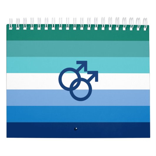 MLM Gay Male Pride Flag Kalender (Titelbild)